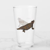 Verre Illustration de lézard à cornes de Regal (Devant)