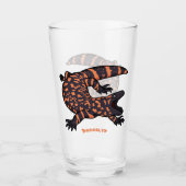 Verre Illustration de lézard géant affamé (Devant)
