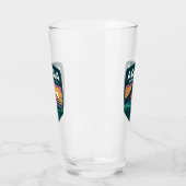 Verre Illustration de l'insigne du coucher de soleil du (Gauche)