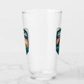 Verre Illustration de l'insigne du coucher de soleil du (Droite)