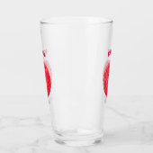 Verre Illustration de litchee rose mignon (Gauche)