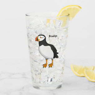 Verre Illustration de macareux de l'Atlantique