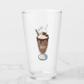Verre Illustration de milk-shake au chocolat (Dos)