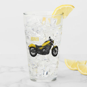 Verre Illustration de moto Cruiser