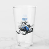 Verre Illustration de motoneige (Devant)