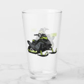 Verre Illustration de motoneige (Dos)