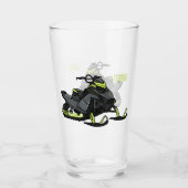 Verre Illustration de motoneige (Devant)