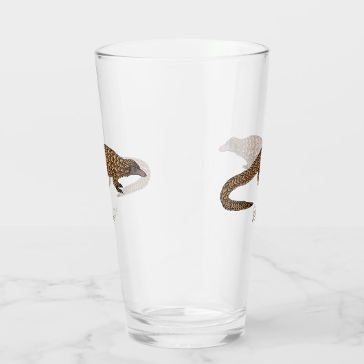 Verre Illustration de pangolin à queue longue (Droite)