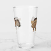 Verre Illustration de poisson à main (Gauche)