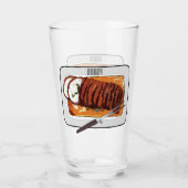 Verre Illustration de poitrine de dinde rôtie (Devant)