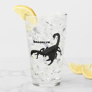 Verre Illustration de scorpion noir affamé