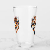 Verre Illustration de Sheltie Heart Shetland Sheepdog (Gauche)