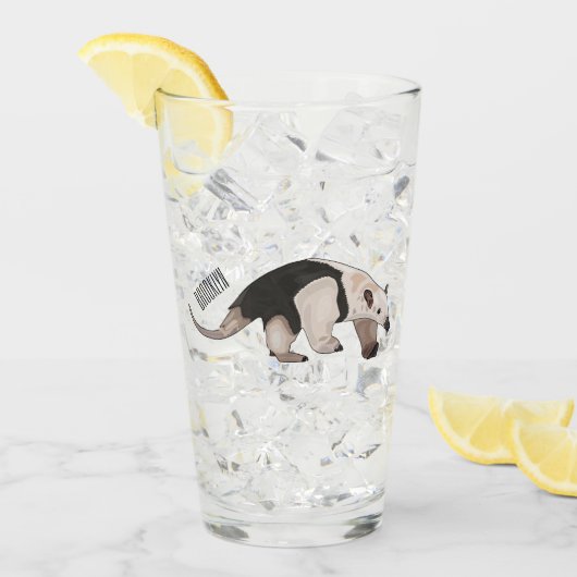 Verre Illustration de Tamandua (Devant glace)