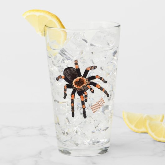 Verre Illustration de Tarantula (Devant glace)