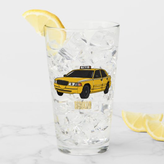 Verre Illustration de taxi (Devant glace)