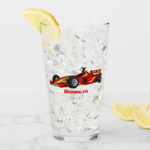 Verre Illustration de voitures de course à grande vitess