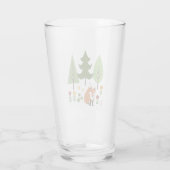 Verre Illustration des fleurs de renards de style scandi (Dos)