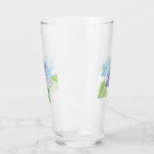 Verre Illustration des fleurs de violet sauvages (Gauche)