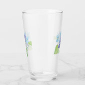 Verre Illustration des fleurs de violet sauvages (Droite)