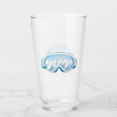 Verre Illustration des lunettes de ski de montagne (Dos)