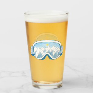 Verre Illustration des lunettes de ski de montagne