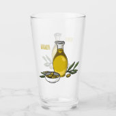 Verre Illustration d'huile d'olive (Devant)