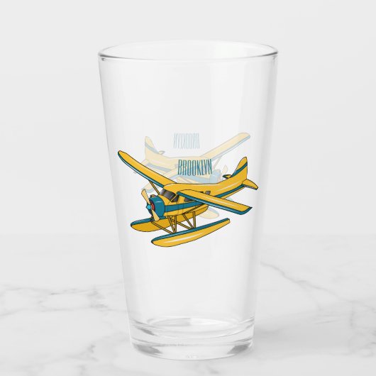Verre Illustration d'hydravion (Dos)