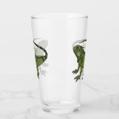 Verre Illustration d'Iguana (Gauche)