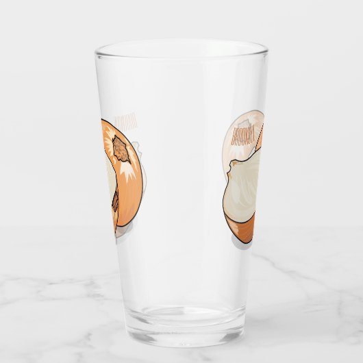 Verre Illustration d'oignon (Droite)