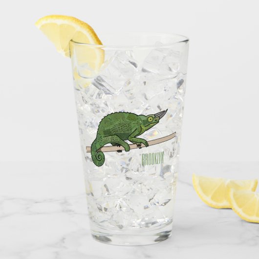 Verre Illustration du caméléon de Jackson (Devant glace)