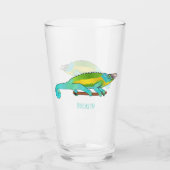 Verre Illustration du caméléon de Jackson (Devant)