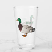 Verre Illustration du canard de Majard (Dos)