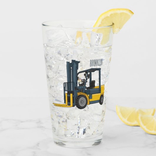Verre Illustration du chariot élévateur (Dos glace)