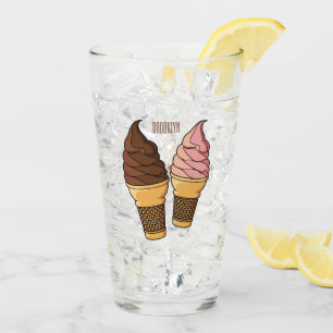 Verre Illustration du cône de crème glacée