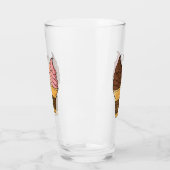 Verre Illustration du cône de crème glacée (Gauche)
