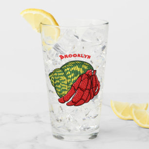 Verre Illustration du crabe mignon