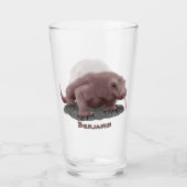 Verre Illustration du dragon de Komodo (Devant)