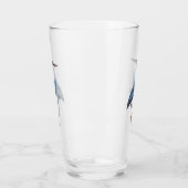 Verre Illustration du grand héron bleu (Gauche)
