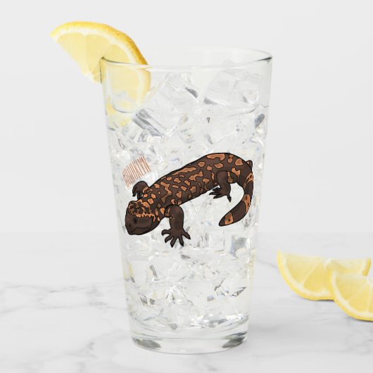 Verre Illustration du monstre Gila (Devant glace)