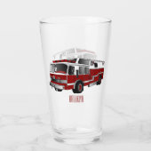 Verre Illustration du moteur à incendie (Dos)