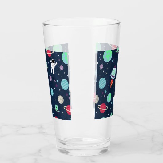 Verre Illustration du Motif spatial (Gauche)