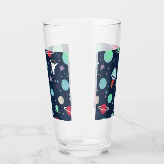 Verre Illustration du Motif spatial (Droite)