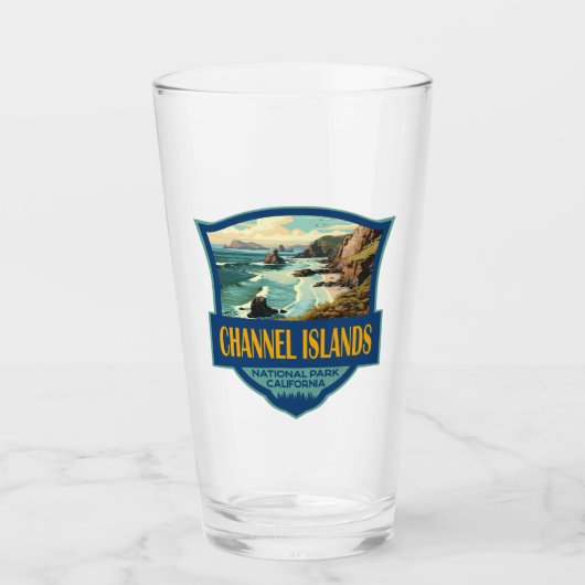 Verre Illustration du parc national des îles Channel (Devant)