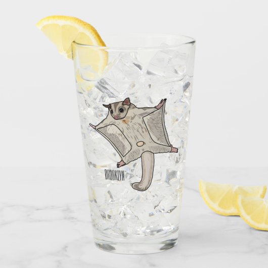 Verre Illustration du planeur à sucre (Devant glace)