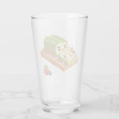 Verre Illustration du rouleau de gâteau Matcha (Dos)