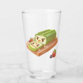 Verre Illustration du rouleau de gâteau Matcha (Devant)