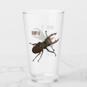 Verre Illustration du scarabée de stade (Devant)