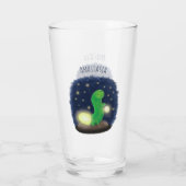 Verre Illustration du ver vert mou (Dos)