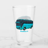 Verre Illustration d'un autobus à passagers moderne (Devant)