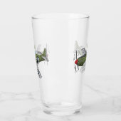 Verre Illustration d'un avion militaire (Gauche)